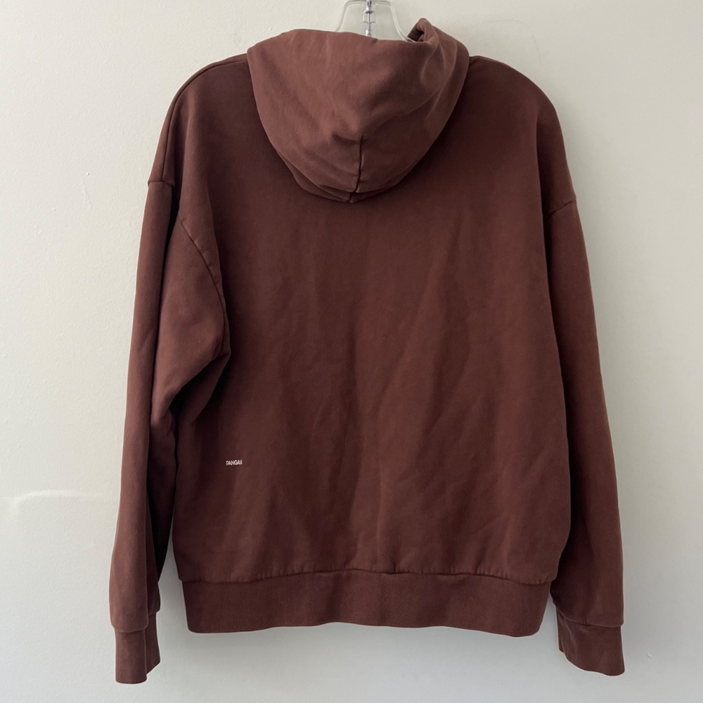 Pangaia Womens 365 Midweight Hoodie Chocolate Brown Sustainable Size Small - Picture 5 of 9
